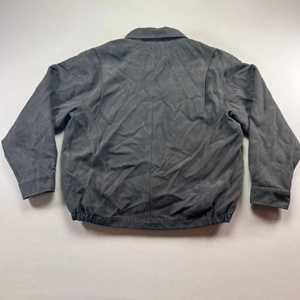Urban Equipment Jacket Mens Medium Black Lined Faux Suede Insulated Full Zip